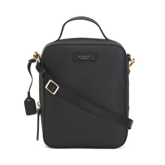 RADLEY LONDON Black Leather Camden Street Respon Small Zip Around Backpack - Picture 1 of 2